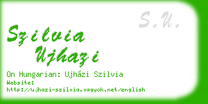 szilvia ujhazi business card