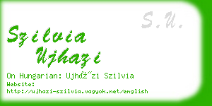 szilvia ujhazi business card